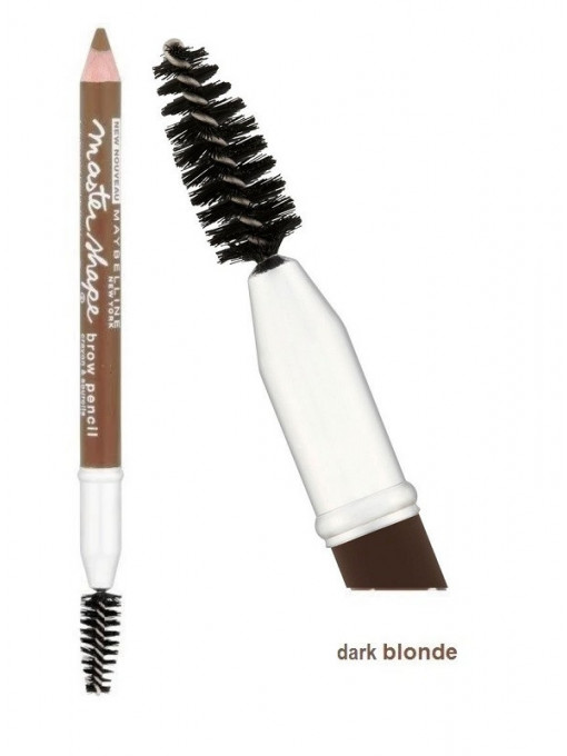 Creion pentru sprancene, Master Shape Brow, Maybelline, Dark Blond