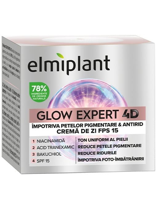 Promotii | Crema de zi glow expert 4d spf 15 elmiplant, 50 ml | 1001cosmetice.ro