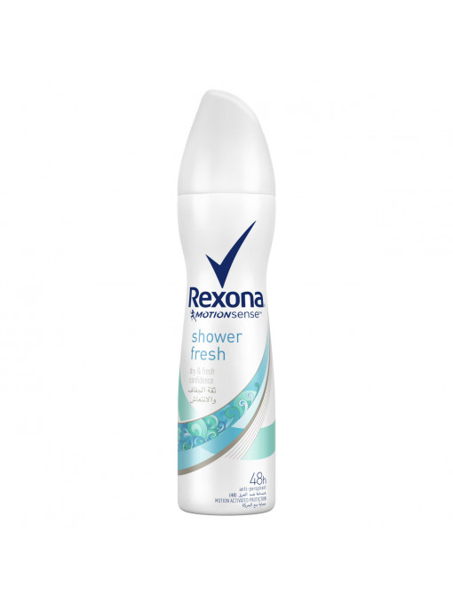Spray &amp; stick dama | Deodorant motionsense shower fresh 48h, rexona, 150 ml | 1001cosmetice.ro
