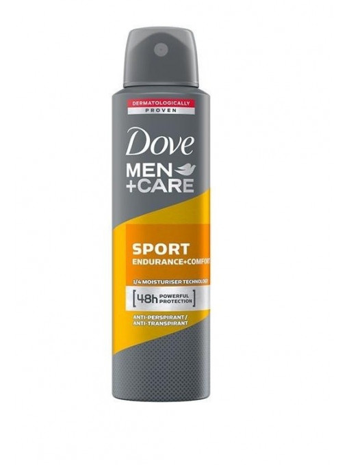 Spray &amp; stick barbati, dove | Dove men+care sport endurance + comfort anti-perspirant deo spray | 1001cosmetice.ro