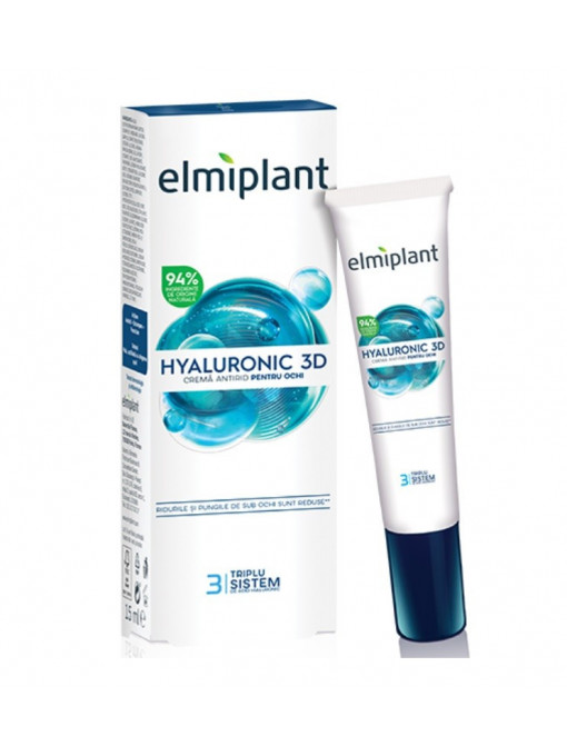 Creme de ochi | Elmiplant hyaluronic 3d crema antirid pentru ochi | 1001cosmetice.ro