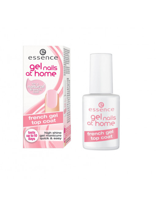Essence french top coat gel nails at home 1 - 1001cosmetice.ro