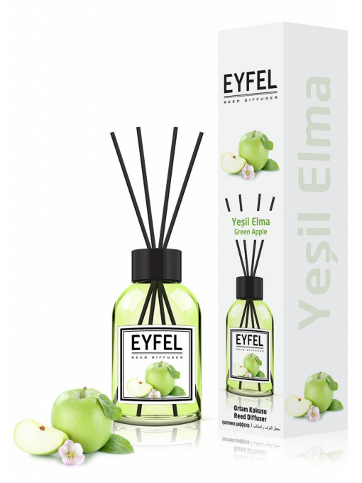Eyfel reed diffuser odorizant betisoare pentru camera cu miros de mere verzi 1 - 1001cosmetice.ro