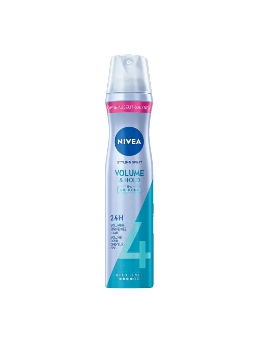 Fixativ pentru par, Volume & Hold putere 4, Nivea, 250 ml