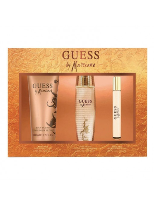 Guess by marciano women edt 100 ml + body lotion 200 ml + travel spray 15 ml set 1 - 1001cosmetice.ro