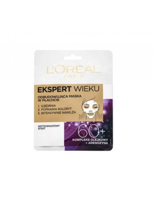 Ten, loreal | Loreal ekspert masca servetel pentru regenerare 60+ | 1001cosmetice.ro