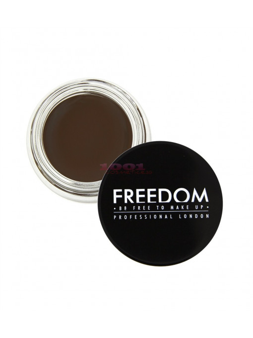 Makeup revolution london brow pomade gel pentru spracene dark brown 1 - 1001cosmetice.ro