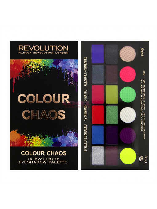 Makeup revolution london salvation palette colour chaos 1 - 1001cosmetice.ro