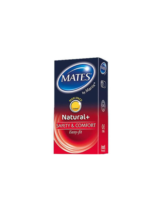 Durex | Mates by manix natural + prezervative set 12 bucati | 1001cosmetice.ro