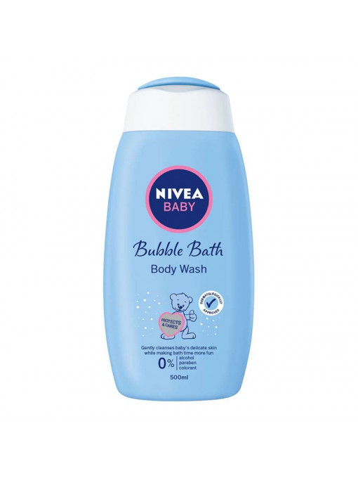 Ingrijire copii | Nivea baby bubble bath body wash spuma crema de baie pentru copii | 1001cosmetice.ro