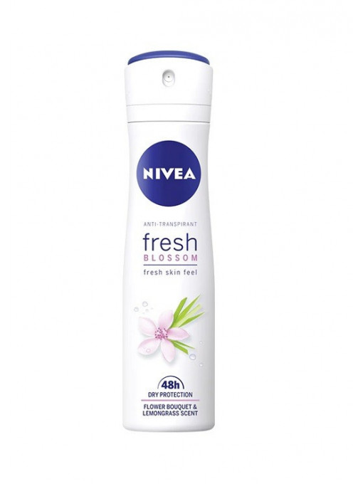 Nivea fresh blossom 48h anti-perspirant deodorant spray 1 - 1001cosmetice.ro