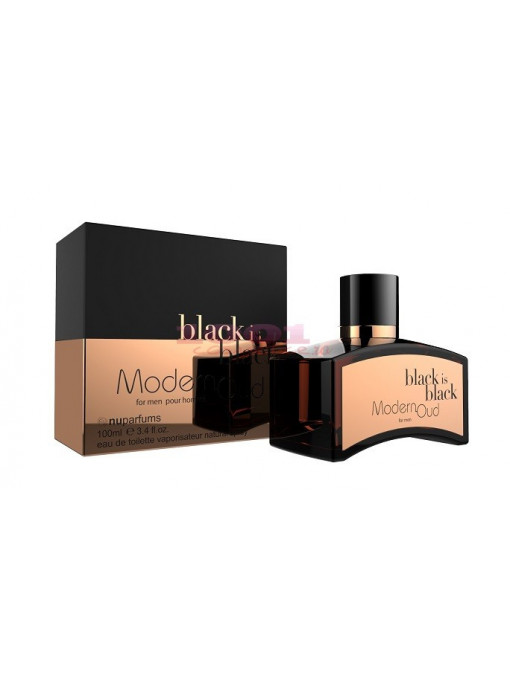 Nuparfum black is black modern oud eau de toilette for men 1 - 1001cosmetice.ro