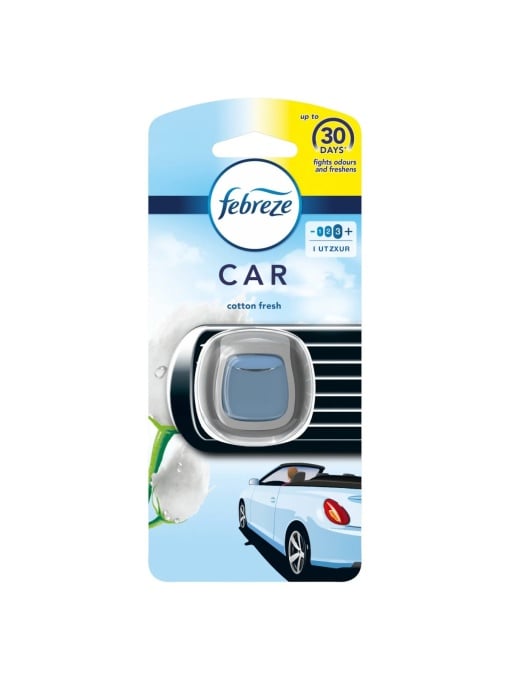 Auto | Odorizant de masina clip cotton fresh, febreze, 2 ml | 1001cosmetice.ro