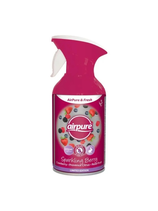 Odorizant pentru camera Air Pure & Fresh, Sparkling Berry, AirPure, 250 ml