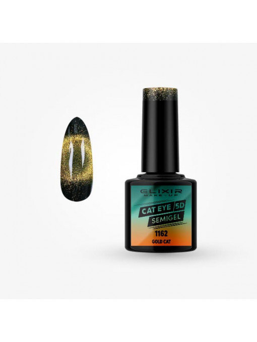 Oja semipermanenta, elixir | Oja semipermanenta semi gel elixir makeup professional 1162, 8 ml | 1001cosmetice.ro