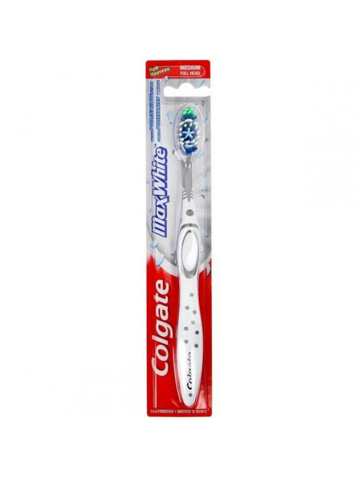 Igiena orala, colgate | Periuta de dinti max fresh white, medium, colgate | 1001cosmetice.ro
