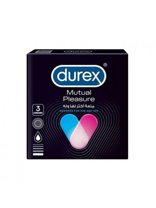 Corp, durex | Prezervative mutual pleasure durex, set 3 bucati | 1001cosmetice.ro