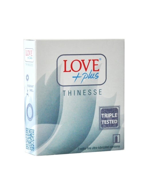 Igiena intima | Prezervative thinesse, set 3 bucati, love+ | 1001cosmetice.ro