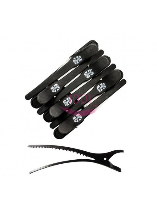 Ronney | Ronney professional clips carbon set 6 bucati | 1001cosmetice.ro