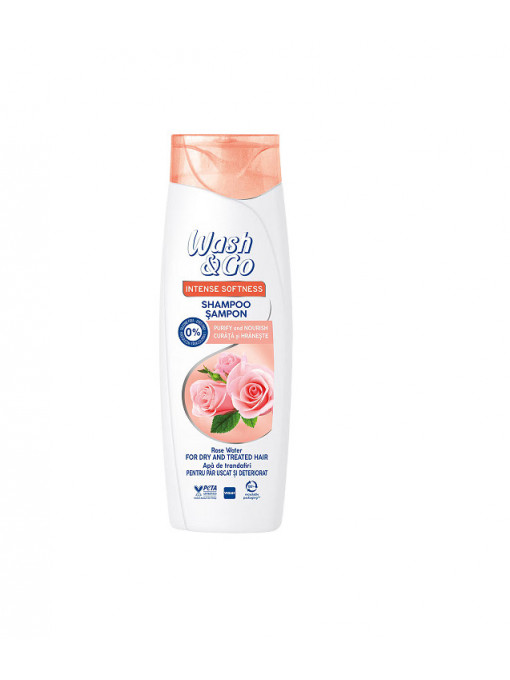 Wash & go | Sampon cu extract de trandafiri, wash & go, 360 ml | 1001cosmetice.ro