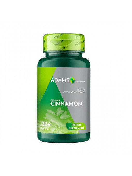 Scortisoara supplements cinnamon 1000 mg, adams, 30 capsule 1 - 1001cosmetice.ro