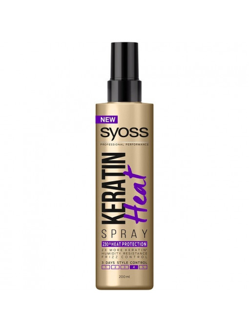 Solutii termoprotectoare | Syoss keratin heat spray pentru protectie termica | 1001cosmetice.ro