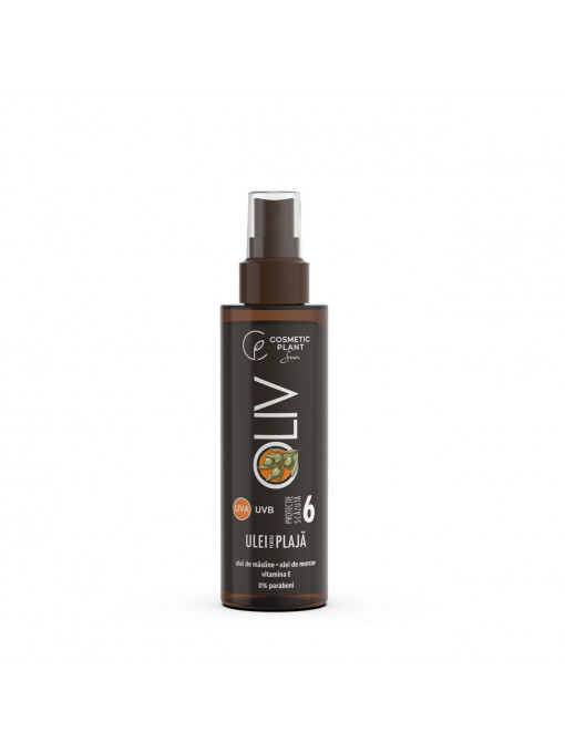 Cosmetic plant | Ulei pentru plaja oliv spf 6 cu ulei de cocos bio cosmetic plant, 150 ml | 1001cosmetice.ro