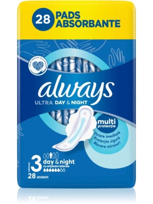 Promotii | Absorbante always ultra day night 3, pachet 28 bucati | 1001cosmetice.ro