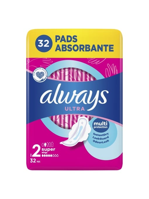 Corp, always | Absorbante always ultra super 2, pachet 32 bucati | 1001cosmetice.ro