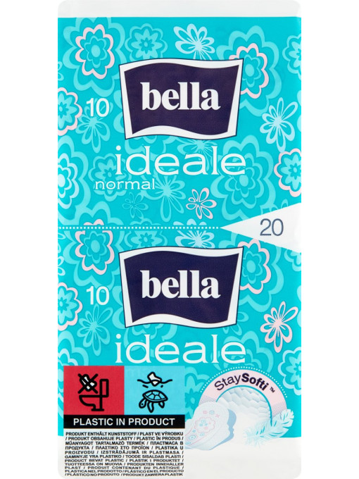 Bella | Absorbante ideale normal stay softi ultra thin no perfume, bella, 20 bucati | 1001cosmetice.ro