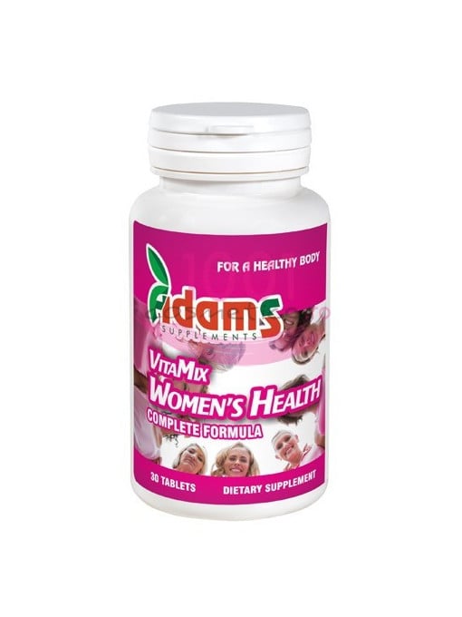 Suplimente & produse bio | Adams vitamix womens health multivitamine femei 30 tablete | 1001cosmetice.ro