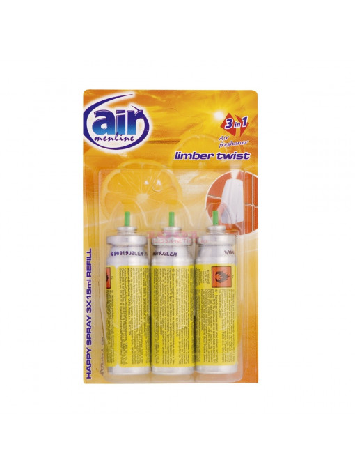 AIR MENLINE 3IN1 SPRAY REZERVA SET 3 BUCATI LIMBER TWIST