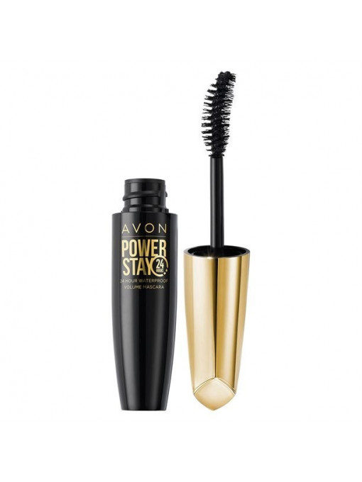 Avon power stay volume mascara waterproof rimel blackest black 1 - 1001cosmetice.ro
