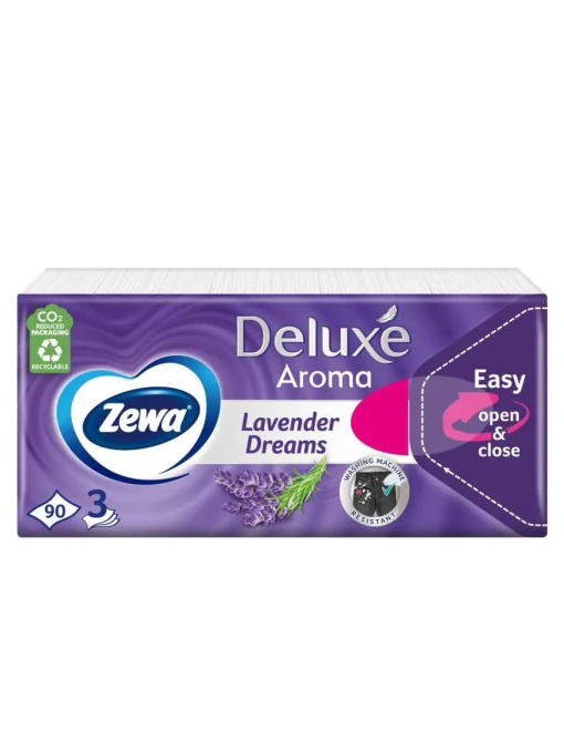 [Batiste parfumate, zewa, deluxe lavender dreams, 3 straturi, 90 bucati - 1001cosmetice.ro] [1]