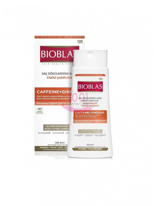 Bioblas | Bioblas sampon anticadere energizant cu cafeina + ginseng | 1001cosmetice.ro