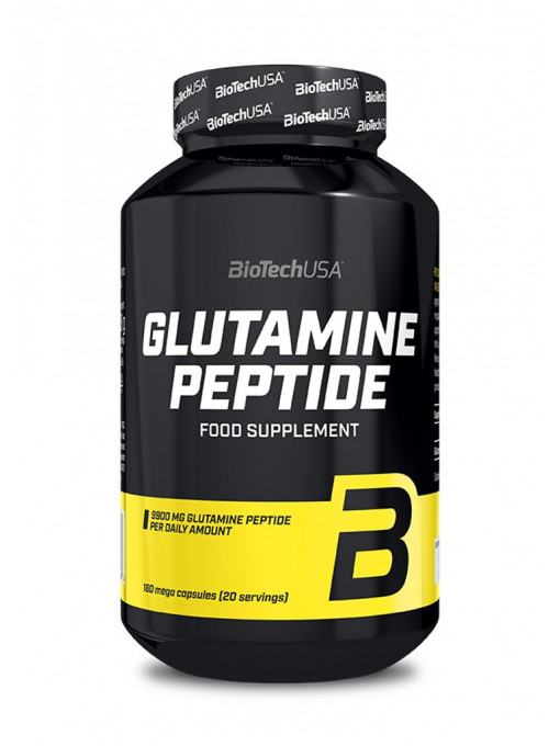 Silueta &amp; fitness, biotech usa | Biotech usa glutamine peptide food supplement supliment alimentar peptide de glutamina 180 mega capsule | 1001cosmetice.ro