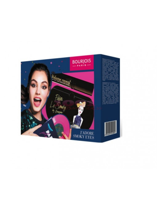 Rimel - mascara, bourjois | Bourjois jadore smoky eyes palette le smoky + mascara volume reveal set | 1001cosmetice.ro