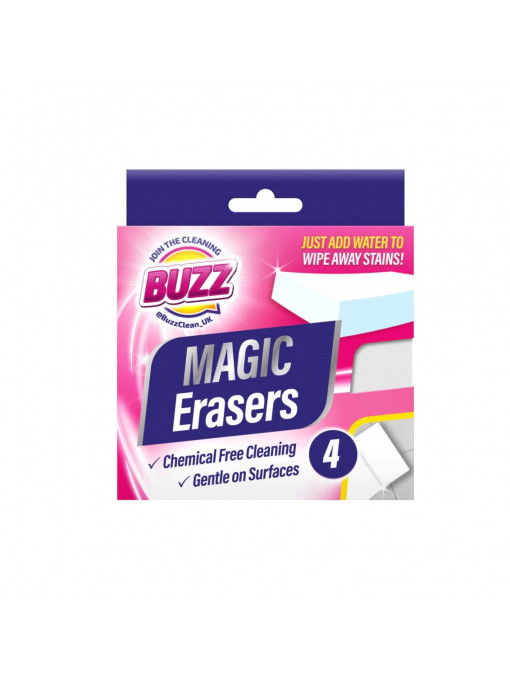 Burete magic pentru diverse suprafete Magic Eraser Set 4 bucati Buzz