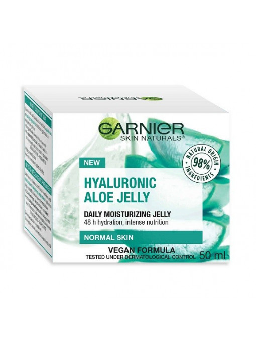 Crema gel hidratanta pentru ten Normal/Mixt, cu acid Hyaluronic si Aloe, Garnier, 50 ml