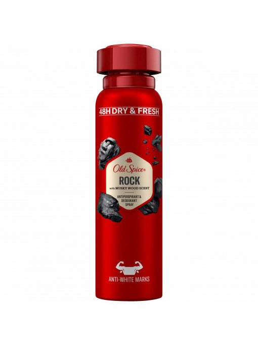 Old spice | Deodorant antiperspirant spray 48h old spice rock, 150 ml | 1001cosmetice.ro