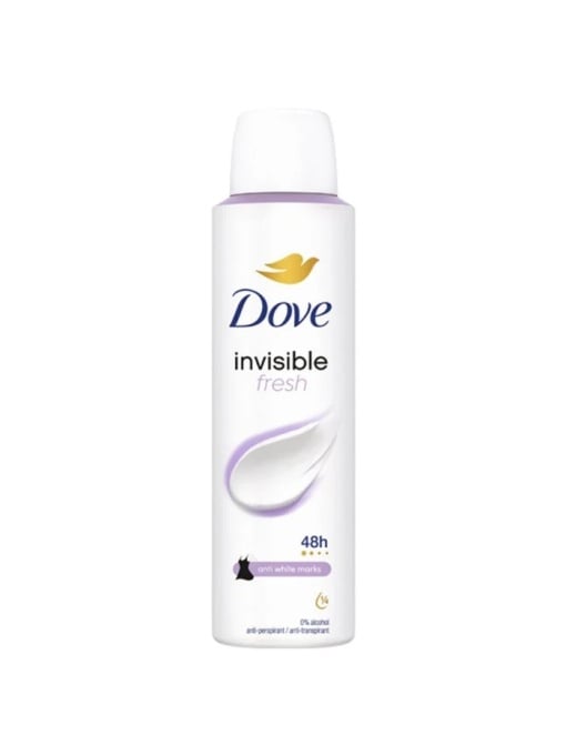 Spray &amp; stick dama | Deodorant antiperspirant spray, invisible fresh 48h, dove, 150 ml | 1001cosmetice.ro