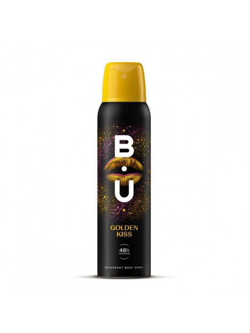 Deodorant body spray, b.u. golden kiss, 150 ml 1 - 1001cosmetice.ro