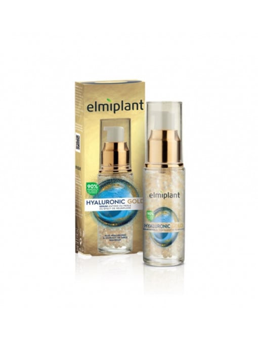 Elmiplant hyaluronic gold ser antirid cu perle cu efect de reumplere 1 - 1001cosmetice.ro