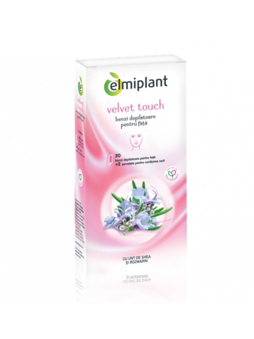 Elmiplant velvet touch benzi depilatoare pentru fata 1 - 1001cosmetice.ro