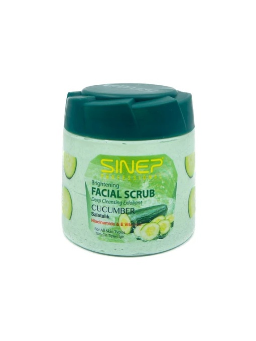 Sinep professional | Exfoliant (scrub) pentru fata si corp cu castravete 400 ml sinep | 1001cosmetice.ro