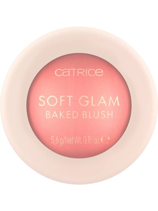 Fard de obraz cu efect satinat Soft Glam Baked Blush On Cloud Pink 010 Catrice