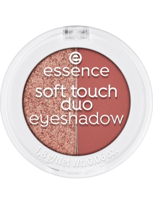 Fard de pleoape | Fard de pleoape soft touch duo eyeshadow, bronze beauty 01, essence | 1001cosmetice.ro