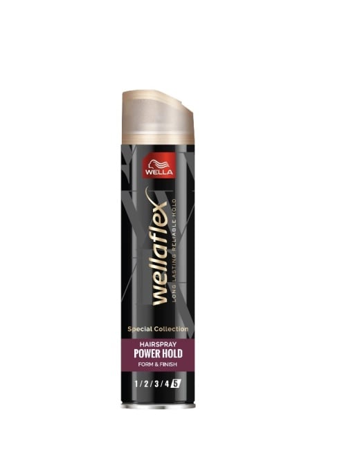 Fixativ pentru par Power Hold Putere 5 Wellaflex Black Wella, 250 ml