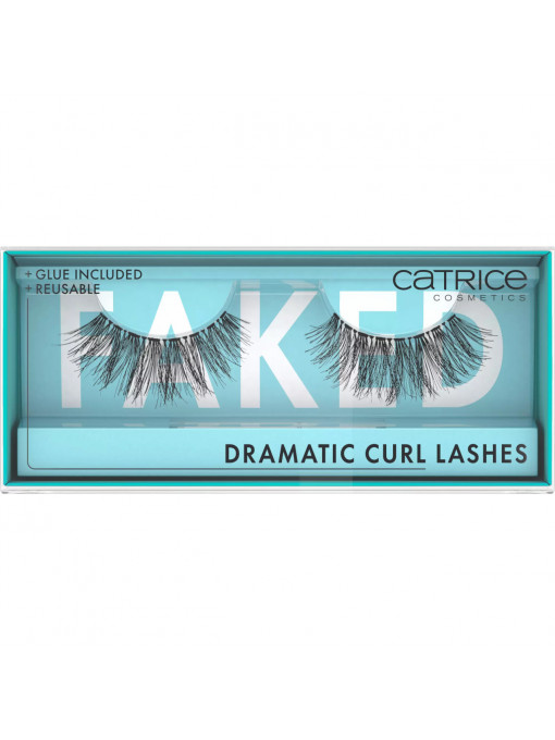 Gene false, catrice | Gene false faked dramatic curl lashes catrice | 1001cosmetice.ro
