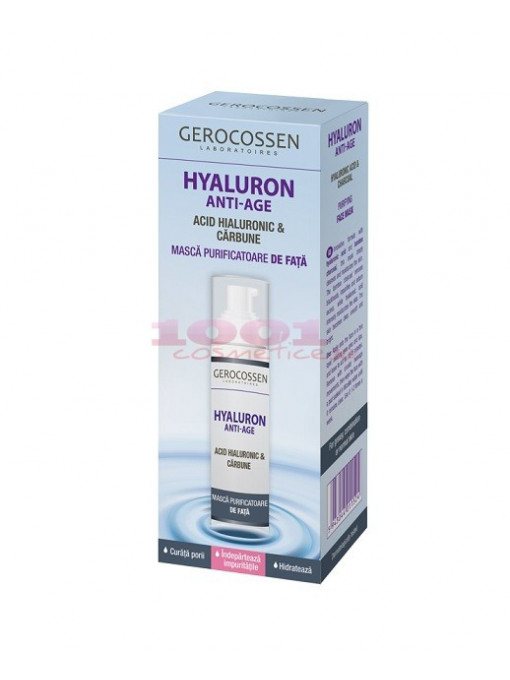 Gerocossen hyaluron masca purificatoare cu acid hyaluronic si carbune pentru fata 1 - 1001cosmetice.ro